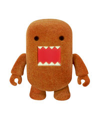 Domo 2 Inch Qee Flocked Classic Brown Figure