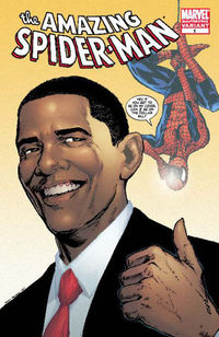 Amazing Spider-Man #583 with Barack Obama