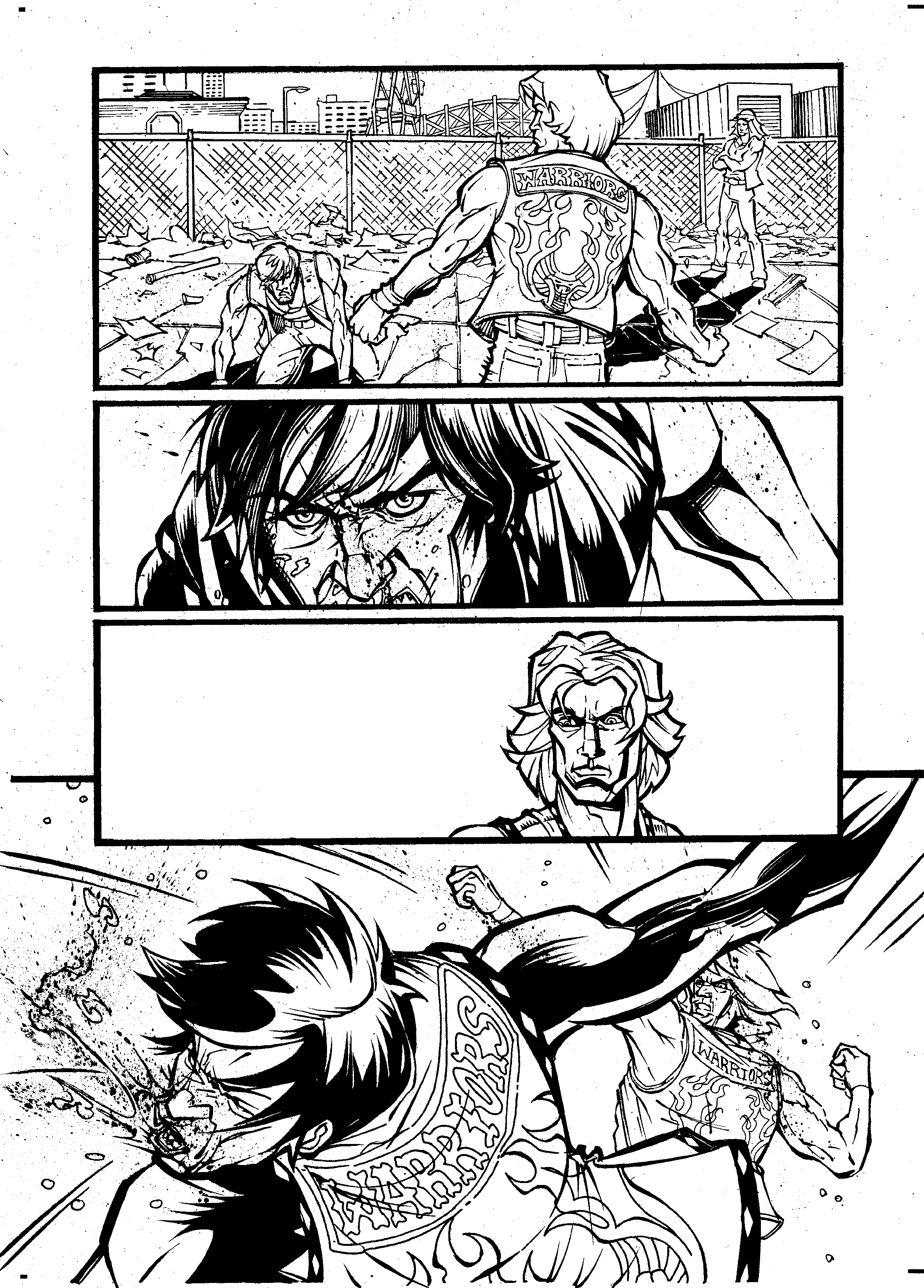 Page 2 with inks from Tom Feister